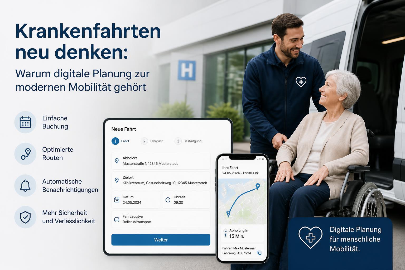 Krankenfahrten neu denken: Warum digitale Planung zur modernen Mobilität gehört